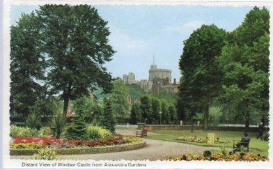 POSTAL PV13239: Distant View of Windsor Castle from Alexandra Gardens