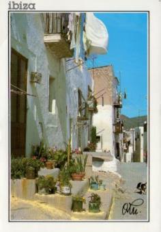 POSTAL PV13235: Calle tipica de Ibiza