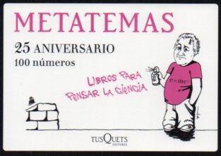 POSTAL PV13227: Publicidad colección Metatemas 25 Aniversario, 100 numeros. Tusquets Editores