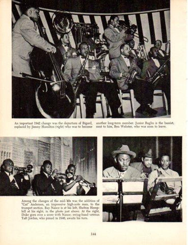 LAMINA V50298: Junior Raglin bassist next to him Ben Webster