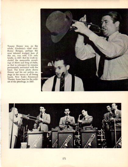 LAMINA V50334: Tommy Dorsey and his sax section, Paramount Theatre New York 1937