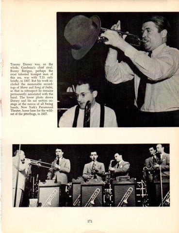 LAMINA V50334: Tommy Dorsey and his sax section, Paramount Theatre New York 1937