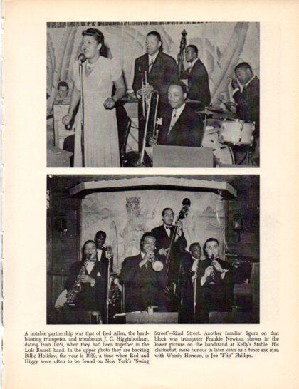 LAMINA V50333: Red Allen with Billie Holiday in 1936 upper photo
