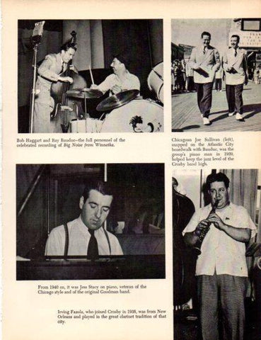 LAMINA V50331: Jess Stacy, Irving Fazola and Bob Haggart with Ray Bauduc