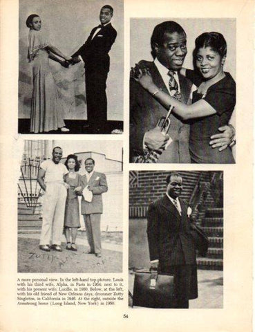 LAMINA V50322: Louis Armstrong and Alpha in Paris in 1934