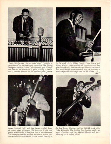 LAMINA V50287: Young Milt Jackson, Oscar Pettiford and Ray Brown
