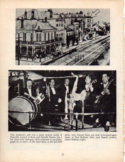 LAMINA V50253: Tom Anderson's café major musical center of Storyville