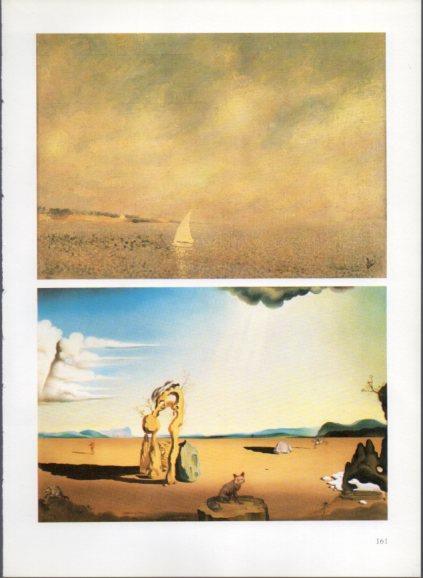 LAMINA V50250: Salvador Dali. Badia de Cadaques i Un en el desert