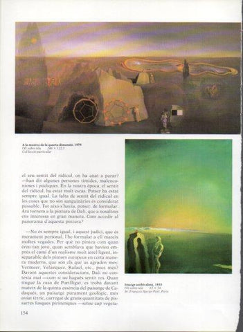 LAMINA V50246: Salvador Dali. A la recerca de la quarta dimensio i Imatge ambivalent