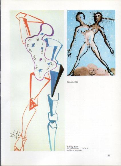 LAMINA V50244: Salvador Dali. Rellotge de nit i Geminis