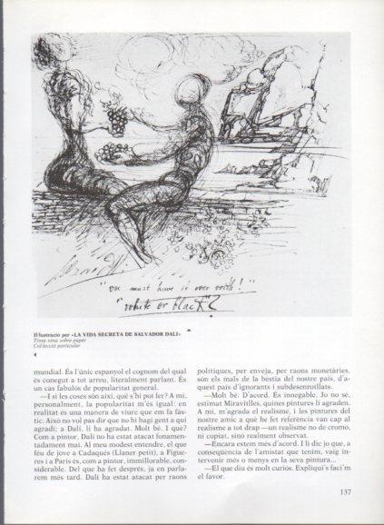 LAMINA V50238: Salvador Dali. Il·lustracio per La Vida Secreta de Salvador Dali