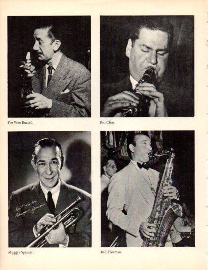 LAMINA V50281: Pee Wee Russell, Rod Cless, Muggsy Spanier and Bud Freeman