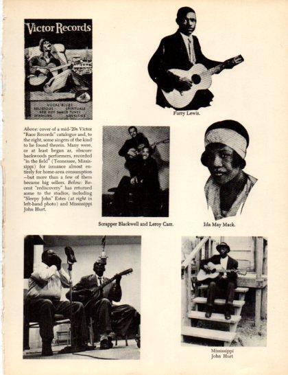 LAMINA V50263: Furry Lewis, Ida May Mack and Scrapper Blackwell and Leroy Carr