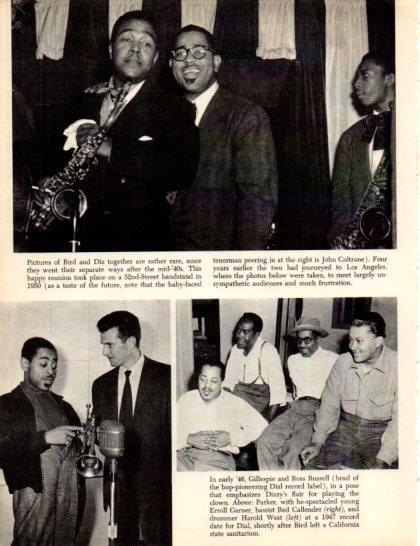 LAMINA V50341: Bird and Diz, reunion on a 52nd Street bandstand in 1950