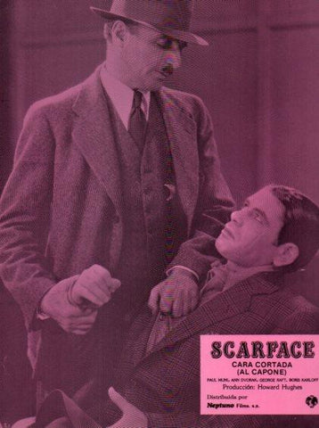 LAMINA V50415: Scarface cara cortada, Al Capone. Paul Muni, Ann Dvorak y George Raft. Nº 5