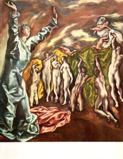 LAMINA V50410: El quinto sello del Apocalipsis por El Greco