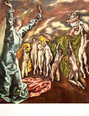 LAMINA V50410: El quinto sello del Apocalipsis por El Greco