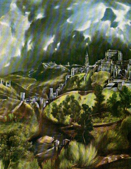 LAMINA V50408: Vista de Toledo por El Greco