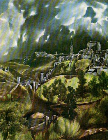 LAMINA V50408: Vista de Toledo por El Greco