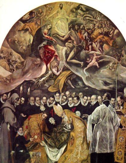 LAMINA V50403: Entierro del Conde Orgaz por El Greco