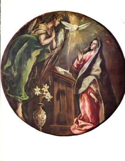 LAMINA V50401: El Greco y Jorge Manuel, Anunciacion 