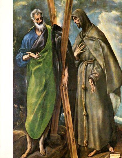LAMINA V50406: San Andres y San Francisco por El Greco