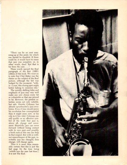 LAMINA V50360: Ornette Coleman playing the saxophone