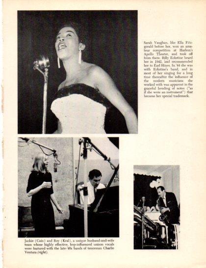 LAMINA V50355: Sarah Vaughn and Jackie Cain with Roy Kral
