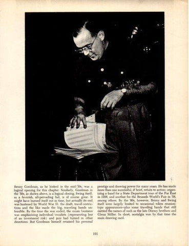 LAMINA V50349: Benny Goodman