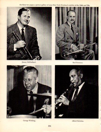 LAMINA V50385: Jimmy McPartland, Bud Freeman, George Wettling and Albert Nicholas