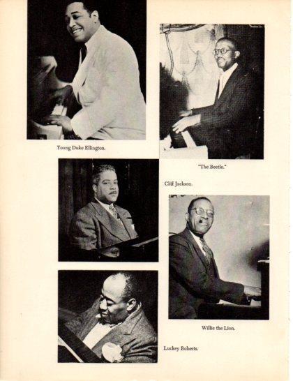 LAMINA V50379: Young Duke Ellington, The Beetle, Cliff Jackson and Willie the Lion