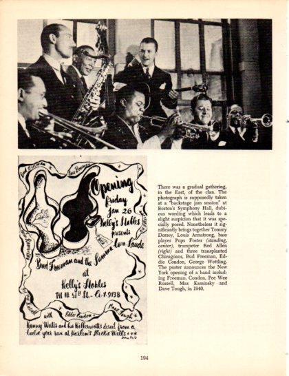 LAMINA V50377: Louis Armstrong, Tommy Dorsey and Pops Foster in the Boston's Symphony Hall