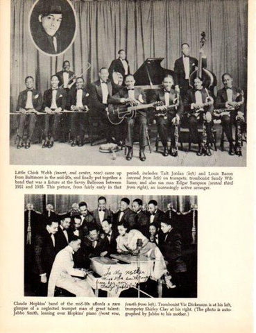 LAMINA V50372: Little Chick Webb from Baltimore 20s and Claude Hopkins' band 30s