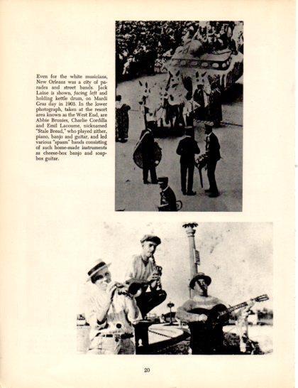 LAMINA V50393: Jack Laine on Mardi Grass day in 1903