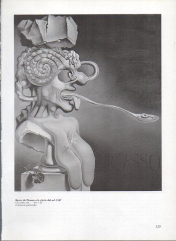 LAMINA V50234: Salvador Dali. Retrat de Picasso a la gloria del sol