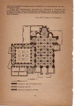 LAMINA V49629: Ciudad Rodrigo. Planta de la Catedral