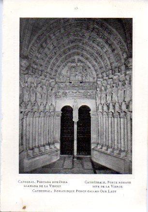 LAMINA V49614: Ciudad Rodrigo. Catedral portada de La Virgen