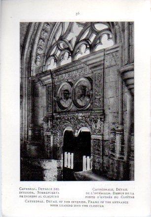 LAMINA V49622: Ciudad Rodrigo. Detalle del interior de la Catedral