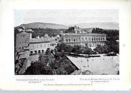 LAMINA V49635: La Alhambra. Vista de la Casa Real y Palacio de Carlos V