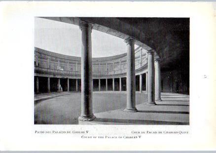 LAMINA V49637: La Alhambra. Patio del Palacio de Carlos V