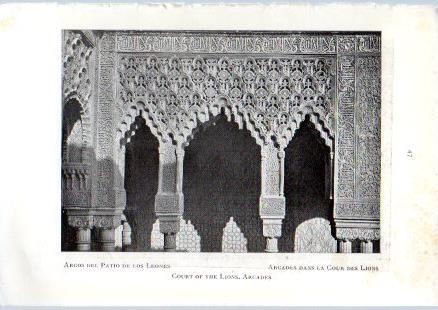 LAMINA V49653: La Alhambra. Arcos del Patio de los Leones
