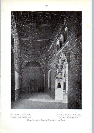 LAMINA V49644: La Alhambra. Sala de la Barca antes del incendio