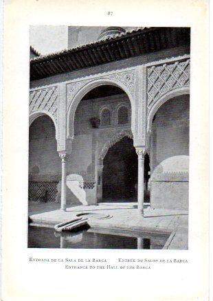 LAMINA V49643: La Alhambra. Entrada de la Sala de la Barca