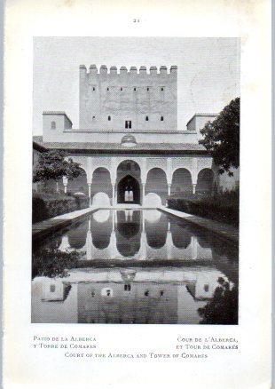 LAMINA V49640: La Alhambra. Patio de la Alberca y Torre de Comares