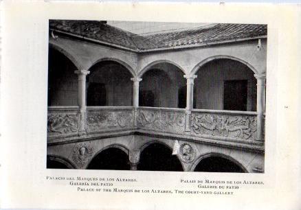 LAMINA V49608: Ciudad Rodrigo. Palacio del Marques de los Altares, galeria del patio