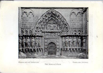 LAMINA V49579: Catedral de Burgos. Puerta de los Apostoles