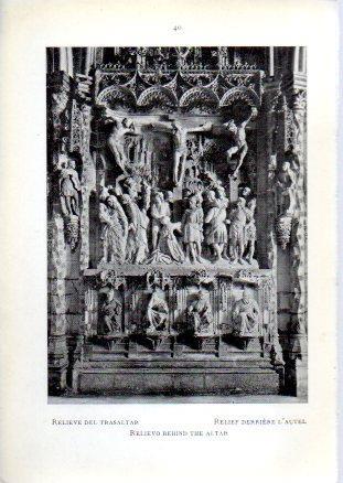 LAMINA V49576: Catedral de Burgos. Relieve del Trasaltar