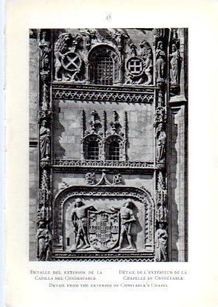 LAMINA V49574: Catedral de Burgos. Detalle exterior Capilla del Condestable