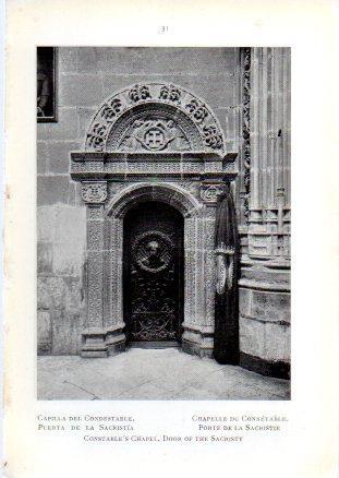 LAMINA V49572: Catedral de Burgos. Puerta de la Sacristia Capilla del Condestable