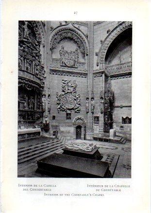 LAMINA V49570: Catedral de Burgos. Interior de la Capilla del Condestable